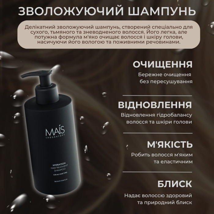 Увлажняющий Шампунь для Волос Mais Laboratory Hydration Hair Treatment Shampoo