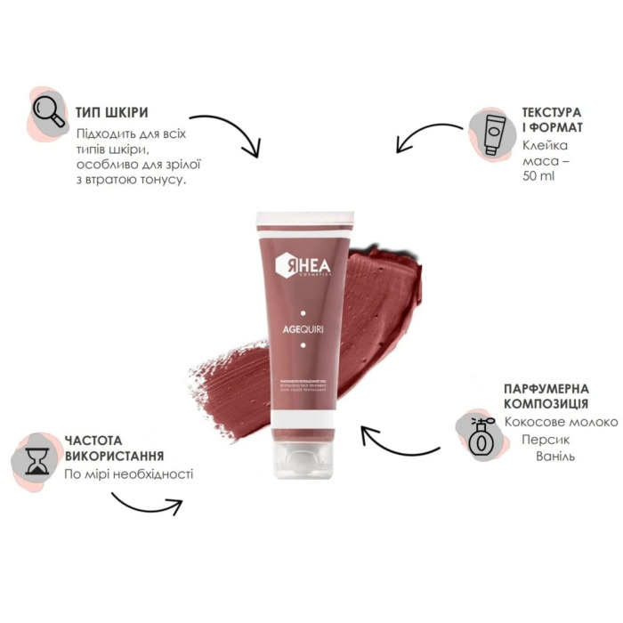 Омолаживающая Маска для Лица Rhea Cosmetics AgeQuiri Revitalizing Face Treatment