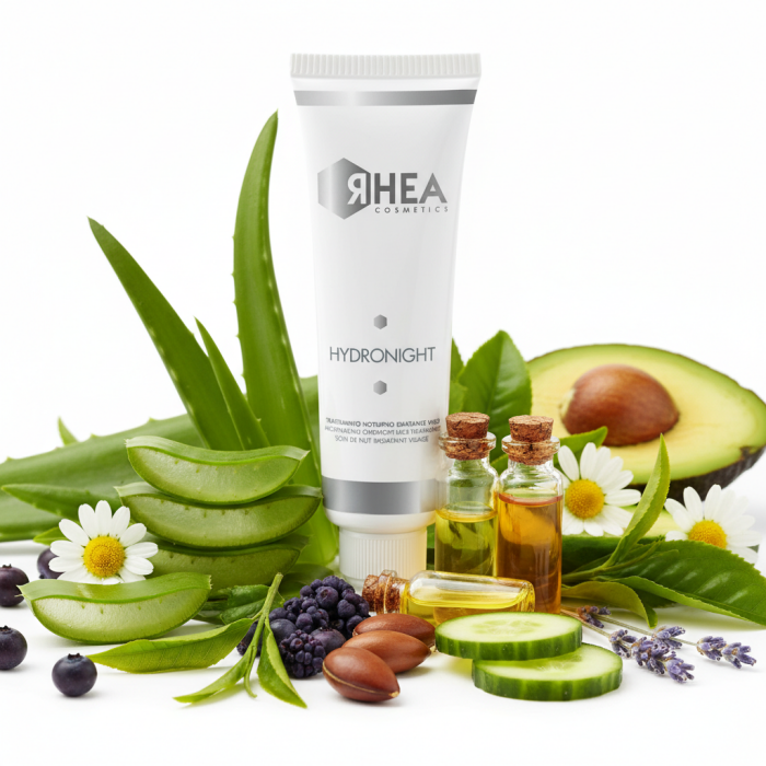Ночной Увлажняющий Уход для Лица Rhea Cosmetics HydroNight Moisturizing Overnight Face Treatment