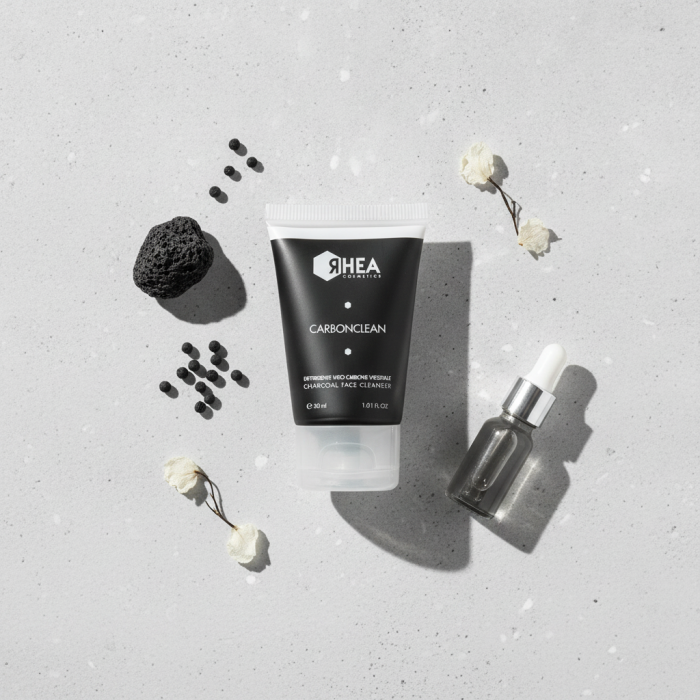 Угольная Очищающая Эмульсия для Лица Rhea Cosmetics CarbonClean Vegetable Charcoal Face Cleanser