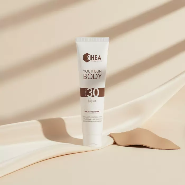 Солнцезащитный Антивозрастной Крем для Тела Rhea Cosmetics YouthSun Body Anti-Age Cream Body Sunscreen SPF 30