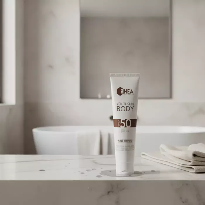 Солнцезащитный Антивозрастной Крем для Тела Rhea Cosmetics YouthSun Body Anti-Age Cream Body Sunscreen SPF 50