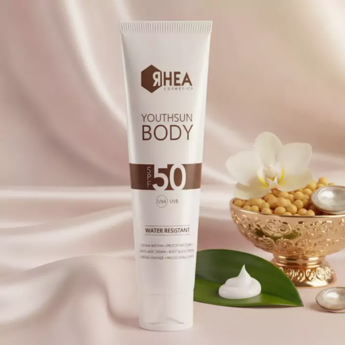 Солнцезащитный Антивозрастной Крем для Тела Rhea Cosmetics YouthSun Body Anti-Age Cream Body Sunscreen SPF 50