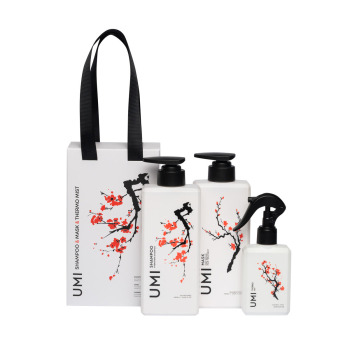 Набор для Волос UMI Haircare Gift Set 3 Shampoo & Mask & Thermo Mist