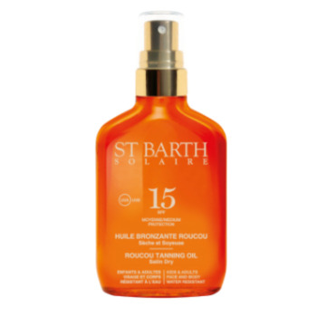 Сухое Масло для Загара St Barth Roucou Tanning Oil SPF 15