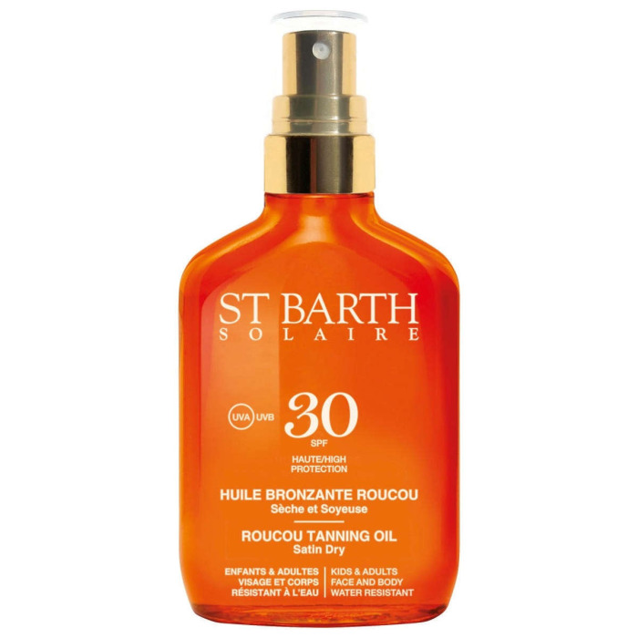 Сухое Масло для Загара St Barth Roucou Tanning Oil SPF 30