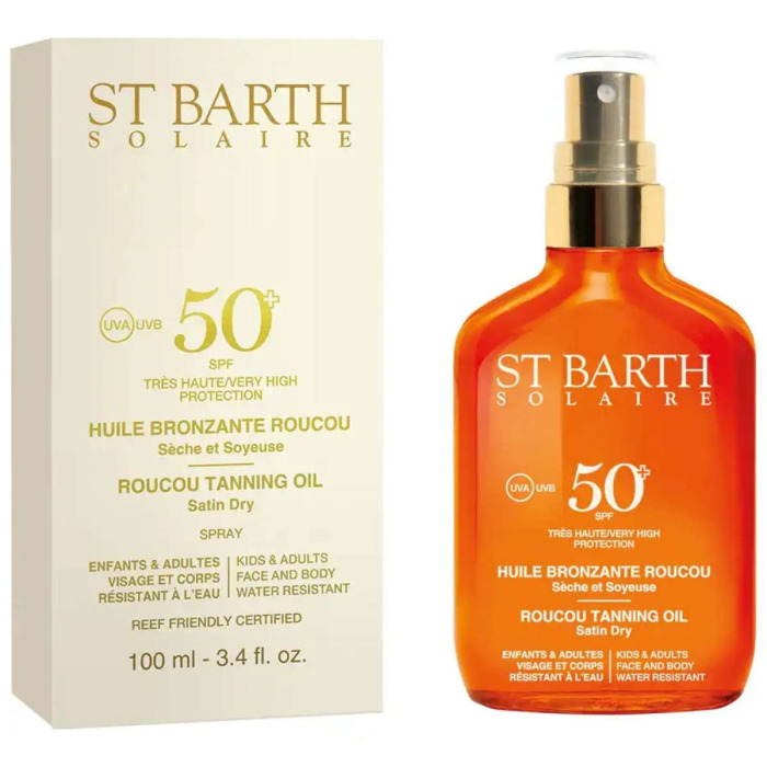 Сухое Масло для Загара St Barth Roucou Tanning Oil SPF 50