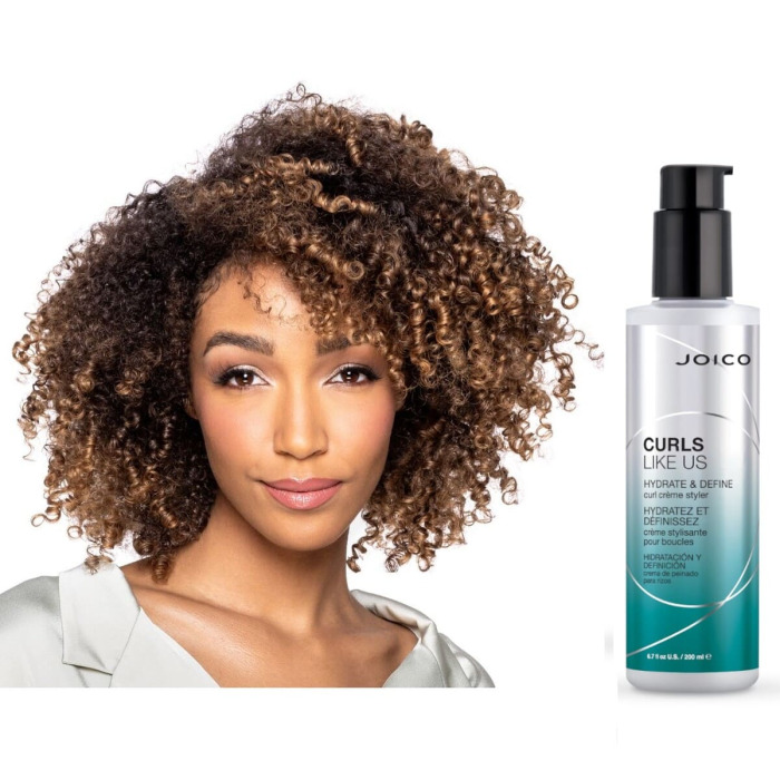 Увлажняющий и Формирующий Крем-Стайлер для Завивки Локонов Joico Curls Like Us Hydrate & Define Curl Creme Styler
