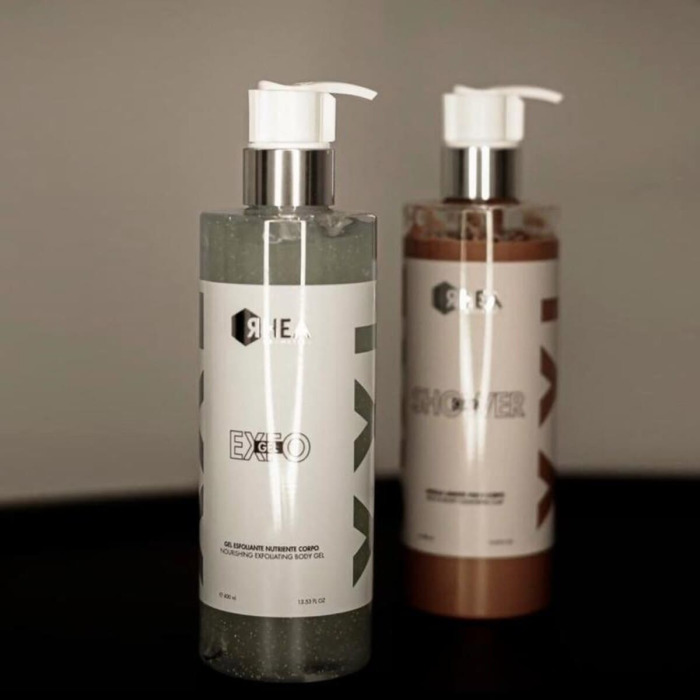 Питательный Эксфолиирующий Гель для Душа Rhea Cosmetics ExfoGel Nourishing Exfoliating Body Gel