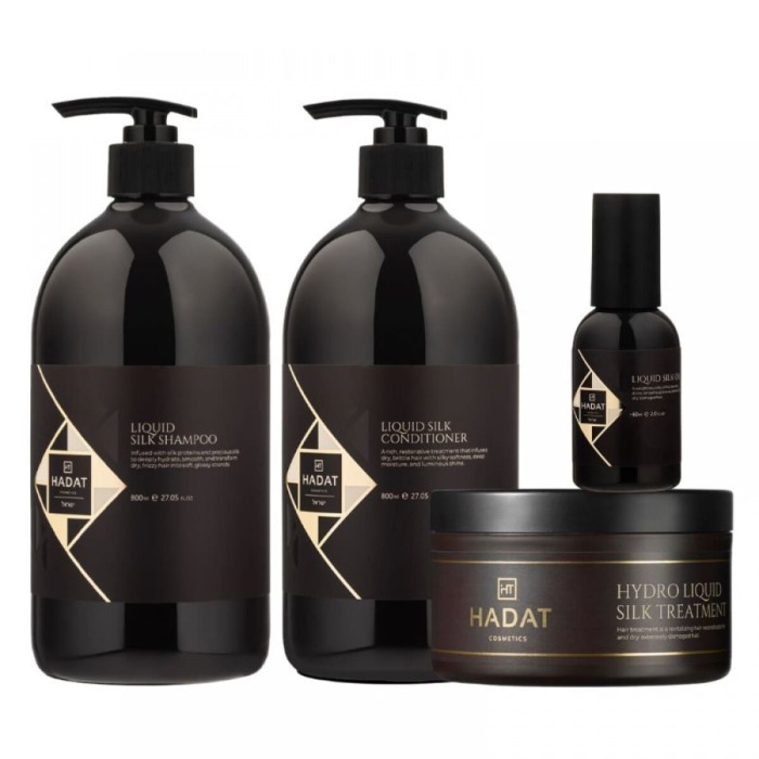 Шампунь для Восстановления Гладкости и Блеска Волос «Жидкий Шелк» HADAT Cosmetics Liquid Silk Shampoo