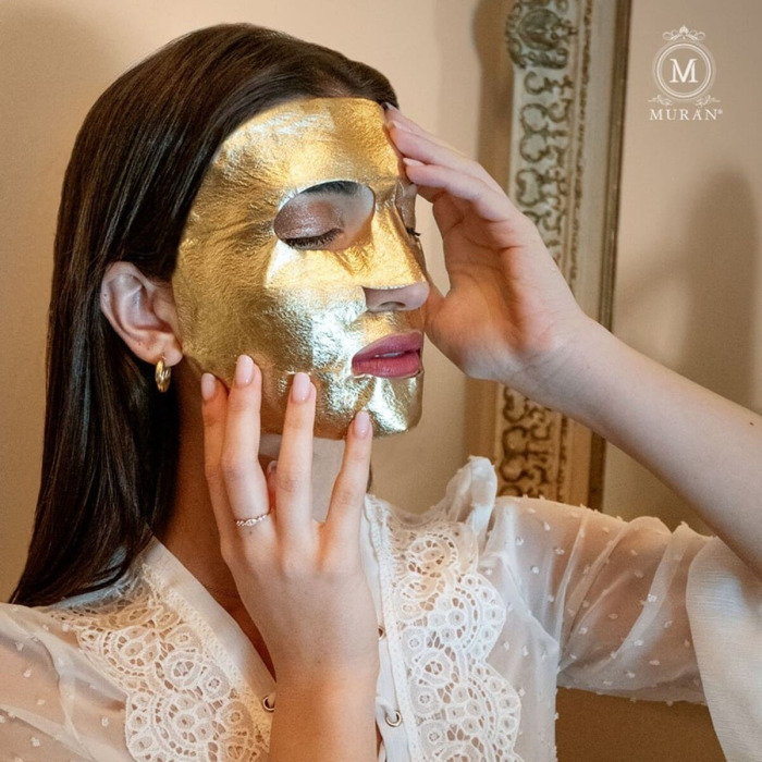 Увлажняюще-Лифтинговая Маска-Сыворотка для Лица MURAN Spicy Shiny Moisturizing-Replenishing Mask Serum (Gold)