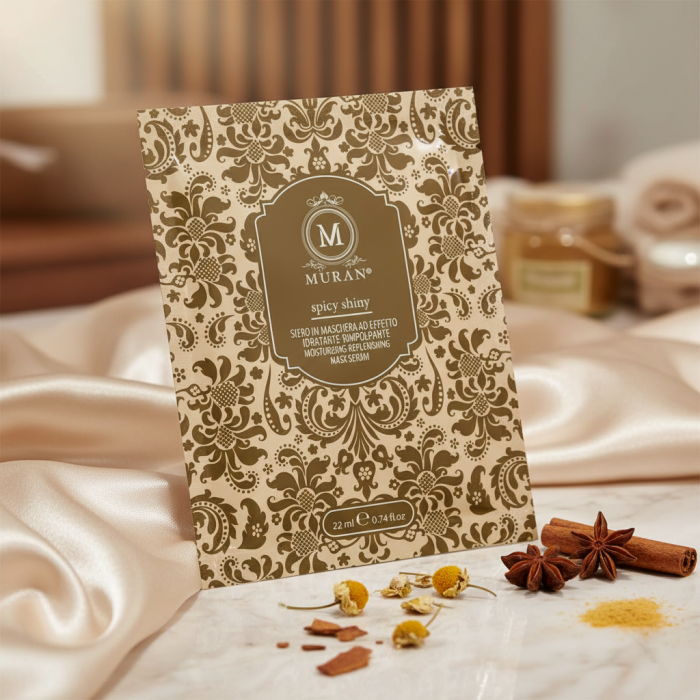 Увлажняюще-Лифтинговая Маска-Сыворотка для Лица MURAN Spicy Shiny Moisturizing-Replenishing Mask Serum (Gold)