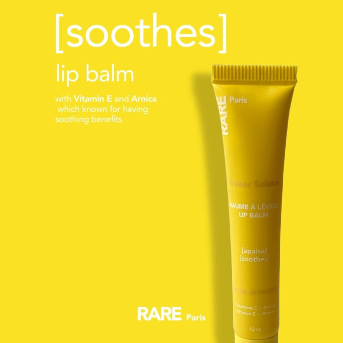 Бальзам для Губ с Витамином Е и Экстрактом Арники RARE Paris Trésor Solaire Soothing Lip Balm