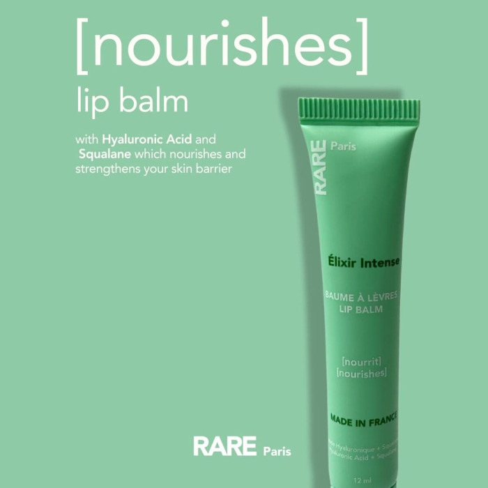Бальзам для Губ с Гиалуроновой Кислотой и Скваланом RARE Paris Élixir Intense Nourishing Lip Balm