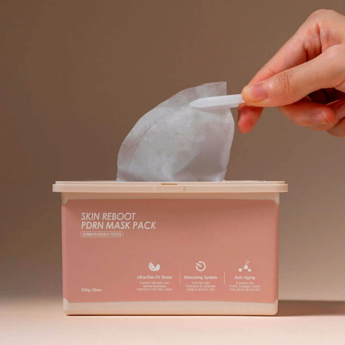 Профессиональные Интенсивные Регенерирующие Маски для Лица Genosys Skin Reboot PDRN Mask Pack