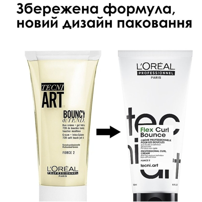 Крем-Гель для Создания Стойких Выраженных Кудрей с Антистатическим Эффектом L'oreal Professionnel Tecni.Art Flex Curl Bounce Cream