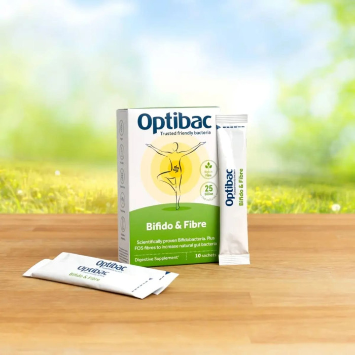 Пробиотик + Пребиотик для Стимулирования Перистальтики Кишечника при Запорах Optibac Bifido & Fibre