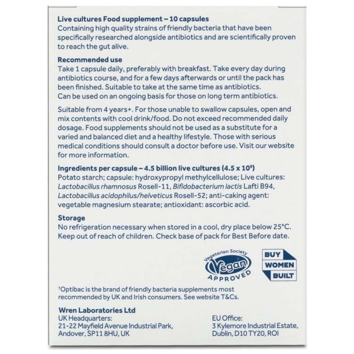 Пробиотик для Тех, Кто на Антибиотиках Optibac For Those On Antibiotics