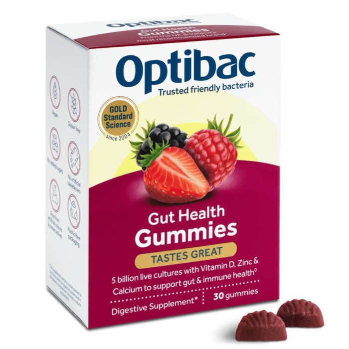 Желейки-Пробиотик + Пребиотик для Здорового Кишечника Optibac Gut Health Gummies