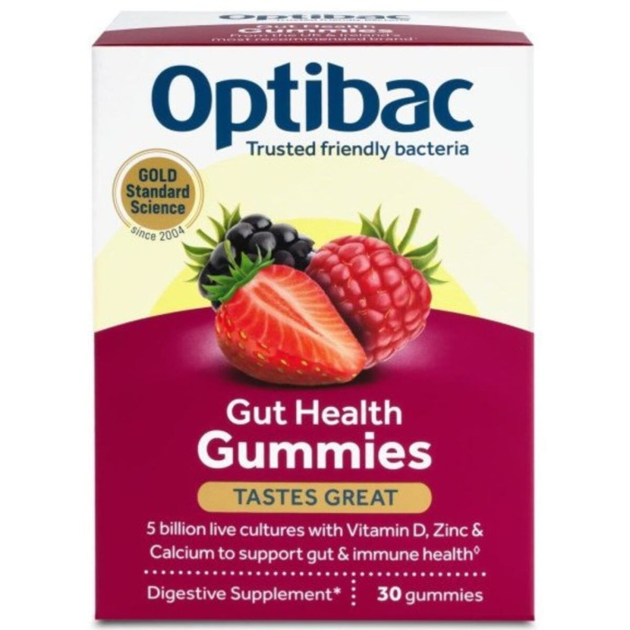 Желейки-Пробиотик + Пребиотик для Здорового Кишечника Optibac Gut Health Gummies