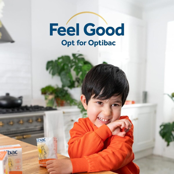 Детские Желейки-Пробиотик с Витамином D, Кальцием и Пребиотиком Optibac Kids Gummies