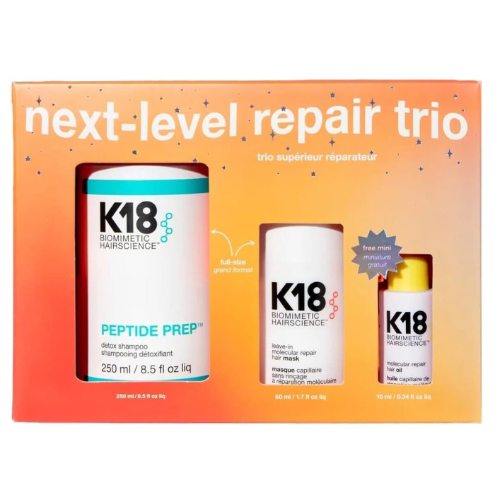 Набор «Идеальное Трио» для Реконструкции Волос K18 Biomimetic Hairscience Next Level Repair Trio Kit