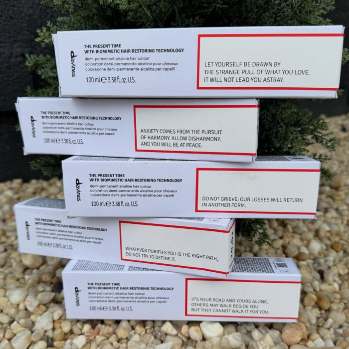 Демиперманентная Щелочная Краска для Волос с Биомиметической Технологией Davines The Present Time Naturals, 100 мл (натуральные)