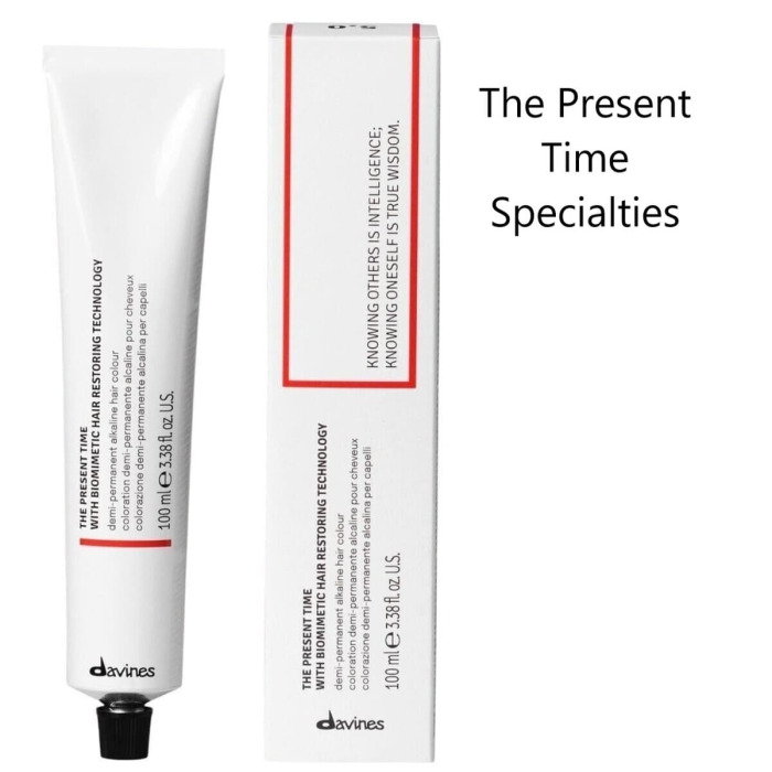 Демиперманентная Щелочная Краска для Волос с Биомиметической Технологией Davines The Present Time Specialties, 100 мл (специальные оттенки)