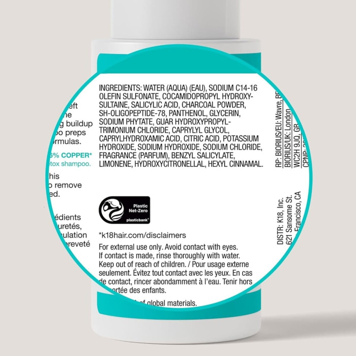 Детокс-Шампунь с Пептидом K18Peptide K18 Biomimetic Hairscience Peptide Prep Detox Shampoo