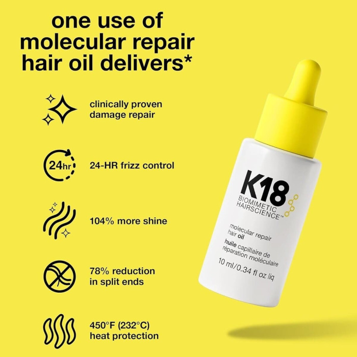 Маска для Молекулярного Восстановления Волос K18 Biomimetic Hairscience Molecular Repair Hair Oil