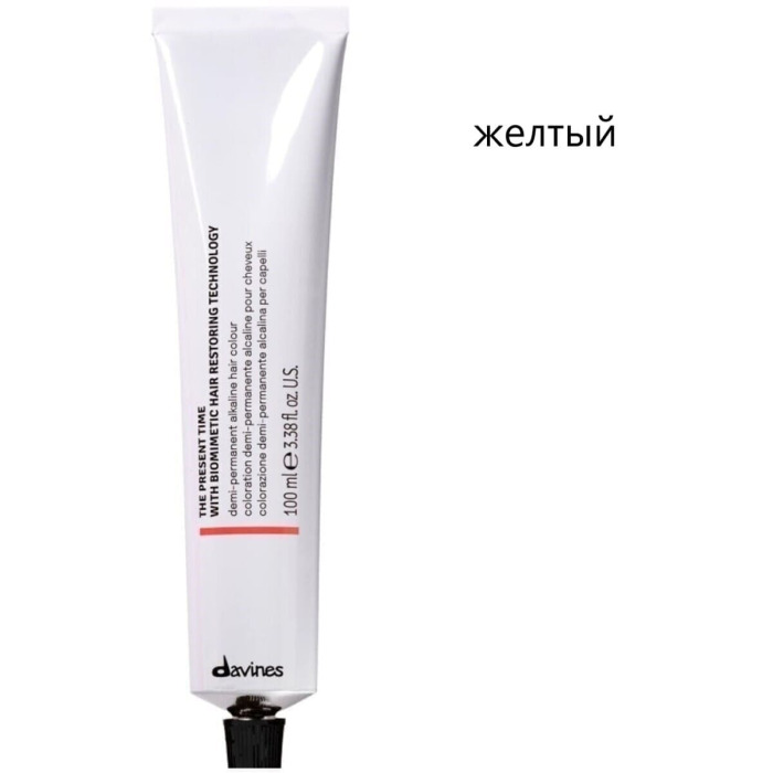 Демиперманентная Щелочная Краска для Волос с Биомиметической Технологией Davines The Present Time Specialties, 100 мл (специальные оттенки)