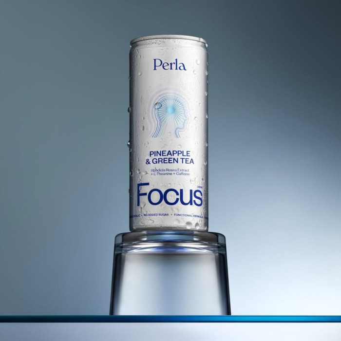 Функциональный Напиток со Вкусом Ананаса и Зеленого Чая Perla Helsa Focus Drink Pineapple & Green Tea