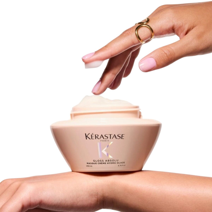 Кремовая Маска для Разглаживания Толстых, Непослушных Волос Kerastase Gloss Absolu Masque Creme Hydra-Glaze