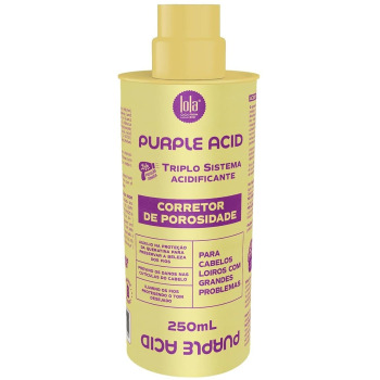 Корректор для Уменьшения Пористости Блонда и Нейтрализации Желтизны Lola From Rio Purple Acid Corretor de Porosidade