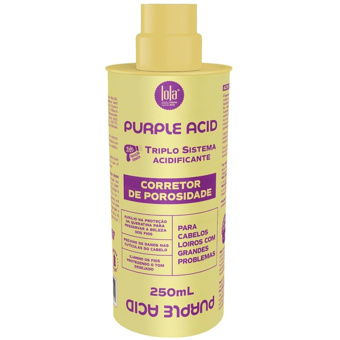 Корректор для Уменьшения Пористости Блонда и Нейтрализации Желтизны Lola From Rio Purple Acid Corretor de Porosidade