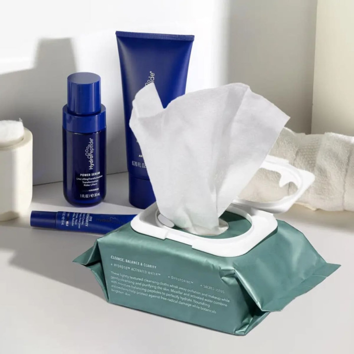 Очищающие Салфетки для Лица HydroPeptide HydroActive Cleanse Micellar Facial Cloths