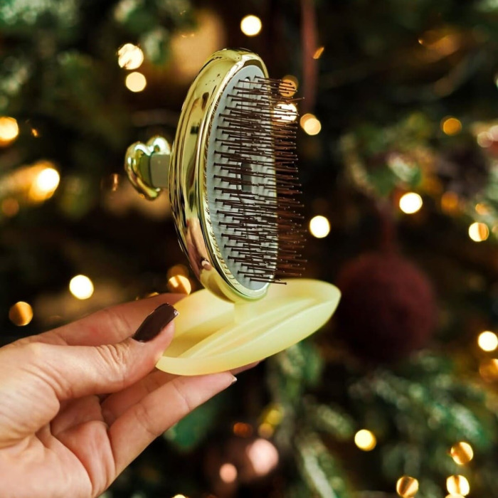 Компактная Массажная Щетка для Волос и Кожи Головы S-Heart-S Scalp Brush Parfaite Yellow