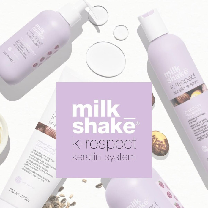 Кератиновая Система, Разглаживающий Шампунь для Волос Milk Shake K-Respect Keratin-System Smoothing Shampoo