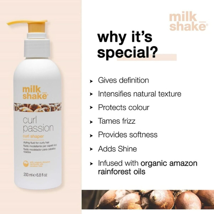 Флюид для Укладки и Разделения Вьющихся Волос Milk Shake Curl Passion Curl Shaper