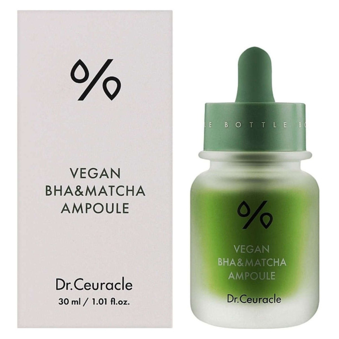 Ампульная Сыворотка с Салициловой Кислотой и Экстрактом Чая Матча Dr. Ceuracle Vegan BHA & Matcha Ampoule