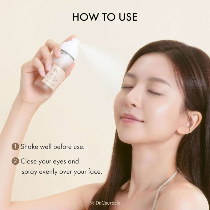 Веганский Мист-Спрей с Экстрактом Комбучи и Черного Чая Dr. Ceuracle Vegan Kombucha Tea Mist