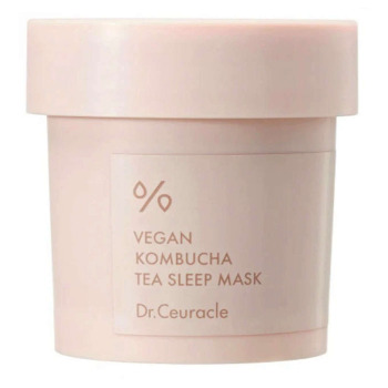 Веганская Увлажняющая Антиоксидантная Маска для Лица с Экстрактом Комбучи и Бакучиолом Dr. Ceuracle Vegan Kombucha Tea Sleep Mask