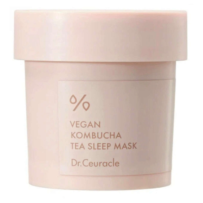 Веганская Увлажняющая Антиоксидантная Маска для Лица с Экстрактом Комбучи и Бакучиолом Dr. Ceuracle Vegan Kombucha Tea Sleep Mask