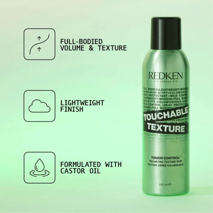 Легкий Мусс для Придания Объема Волосам Redken Touchable Texture