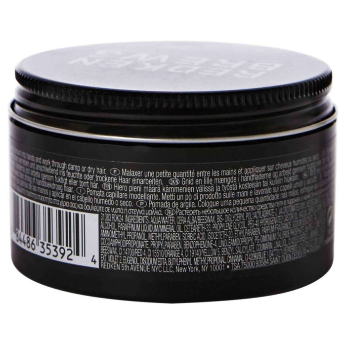 Помада-Глина для Волос Redken Brews Clay Pomade