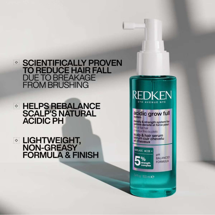 Сыворотка для Кожи Головы для Укрепления и Увеличения Густоты Волос Redken Acidic Grow Full System Scalp & Hair Serum
