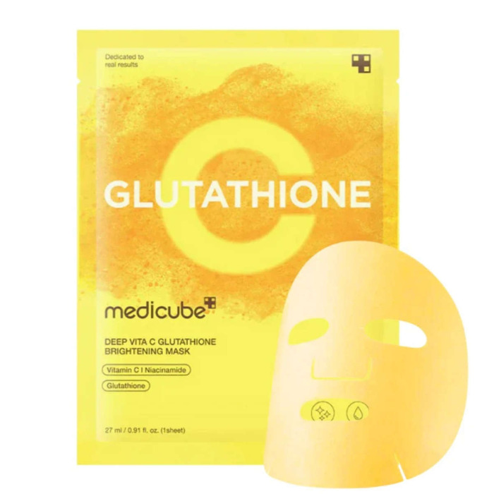 Тканевая Маска с Витамином С и Глутатионом для Осветления и Сияния Medicube Deep Vita C Glutatihione Brightening Mask