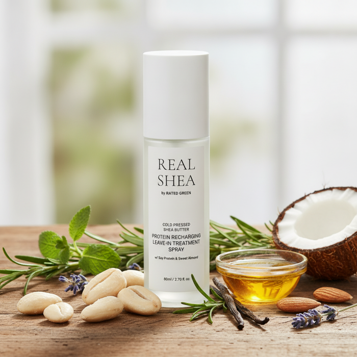 Термозащитный Спрей для Волос с Протеинами Rated Green Real Shea Protein Recharging Leave-in Treatment Spray