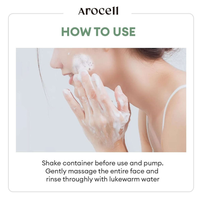 Очищающая Пенка с Полынью AROCELL Mugwort Whipped Cleanser