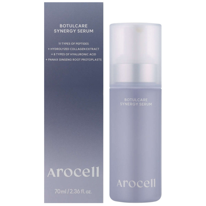 Пузырьковая Сыворотка с Ботулиническим Полипептидом, Коллагеном и Экзосомами AROCELL Botulcare Synergy Serum